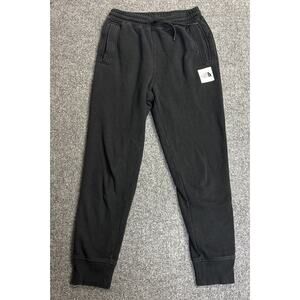 The North Face Mens XS Black Logo Patch Fleece Joggers Sweatpants